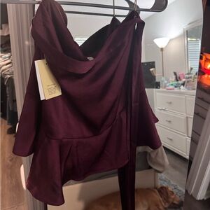 Wine colored aritiza skirt NWT